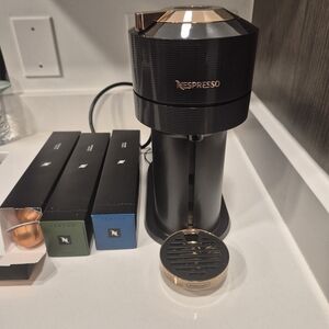 Nespresso Vertuo Black and Gold Coffee Machine